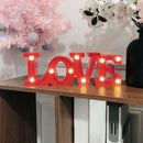 LED Heart Shape Night Lamps Wedding Decoration Love Letter Night Light DIY DBX