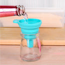 Kitchen Silicone Cooking Gadget Funnel Blue