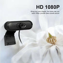 2MP USB Webcam with Built-in Mic Manual Focus 1080P HD PC TV Web Camera A
