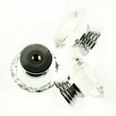 10Pc 40mm Crystal Glass Diamond Shape Cabinet Knob Drawer Pull Handle Kitch S4U3