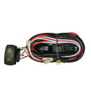 12V Led Fog Light Rocker On/Off Switch Wiring Harness 40A Relay Fuse Red