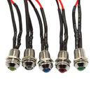 5X 12V 8mm LED Indicator Warning Light Lamp Bulb Pilot Dash Panel Car Truck Boat