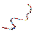 String of beads Murano Lampwork Glass Multicolor 10mm B6H6
