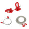 4PCS RC Rock Crawler 1:10 Tow Hook+Trailer Rope+Steel Tow Chain for Traxxas Hsp