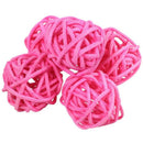 24 Pcs 3Cm Rattan Wicker Ball for Garden, Wedding, Party Decoration, 12 Pcs D5X1
