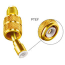 3X(4 Pack R410A Adapter Charging Vacuum Port Adapter Brass Converter with T