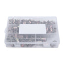 300Pcs/Set Chrome-Plated Vertical Rivet Nut Nut Configuration M3/4/5/6/8/10