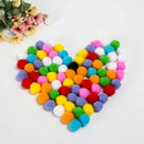 300PCS Plush Ball Handmade Material DIY Jewelry Accessories Multicolor 2.5cm