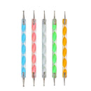 19Pcs Nail Art Design Brushes Set Dotting Painting Drawing Polish Pen Tools Kit