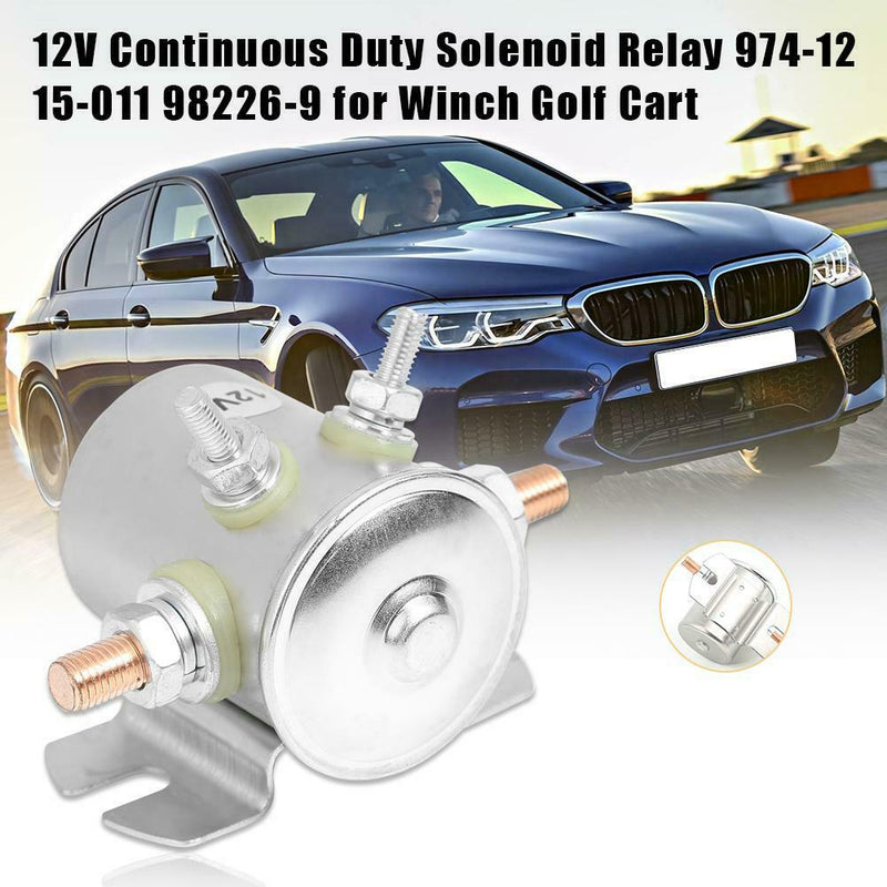 Continuous Duty Solenoid Relay Switch 974-1215-011 98226-9 for Winch Golf Cart