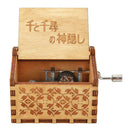 Retro Hand Cranked Wood Music Box Party Xmas Gift Household Decor Ornament