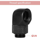 12.9Mm G1/4 Thread 90 Degree Rotary Tube Connector Fitting For Pc Water CoolR5H1
