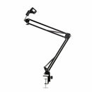 Mic Microphone Suspension Boom Scissor Arm Stand Holder for Studio Broadcast KTV