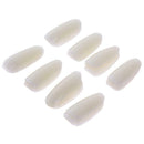 50pcs/Pack Ultra-Thin No. 3 Round Half Cover Nail Stickers Salon Exemption
