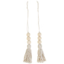 2Pcs Tassle Farmhouse Beads Natural Wood Bead Garland Rustic Wedding Ornament Gw