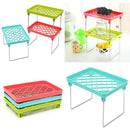 Foldable Home Storage Shelf Rack Holder Organizer Kitchen Bathroom Cabinet Stand