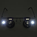 Watch Repair Magnifier Loupe 20X Glasses With LED Light