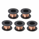 5 Pcs 0.1mm Diameter Copper Soldering Solder Enamelled Reel Wire