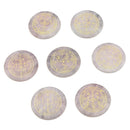 MagiDeal 7 pieces Natural Crystal Rose Crystal Quartz Engraved Reiki Symbol