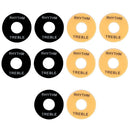 10 Pieces 3-way Switch Plate Rythm Treble Ring for LP/EPI Electric Guitar