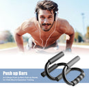 2x S Shape Push up Bars Push-up Stands for Chest Muscle Expansion Training