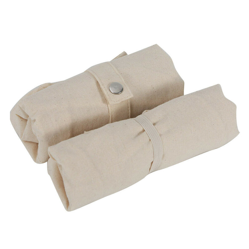 Pouch Cotton Blend Large Capacity Shopping Bag Double Handles Foldable Reusable