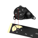 Matte Black Steering Wheel Button Repair Stickers Decals for Mercedes Benz A