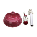 Pet 500ml water bottle land + Plastic Food Bowl for Dog Cat Pet Portable wi