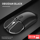 M203 2.4GHz Bluetooth Wireless Rechargeable 1600 DPI Optical Mouse (Black)