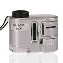 LED Money Detector Light Mini Jewelry Microscope With UV Light Pocket