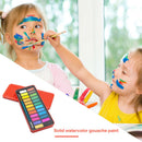 24 Colors Solid Watercolor Paint Set Kids Art Drawing Water Color Pigment A