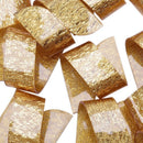 12Pcs Golden Napkin Rings Beauty Special Irregular Plastic Napkin Holder Fo K9R1