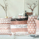 Geometric Cushion Covers Soft Plush Throw Pillow Covers 45Cm X 45Cm Set Of