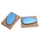 2Pcs Car Left and Right Wing Door Mirror Glass Lens Heating Anti-Glare for