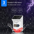 120dB Solar Alarm Loud Siren Outdoor Infrared Motion Sensor Detector System