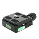 QR-50 Quick Release Plate + QR Clamp Adapter Fit for Arca-Swiss DSLR Camera