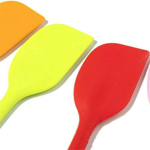 1*Heat Resistant Non-Stick Silicone Spatula Flexible Rubber Scraper Kitchen Tool