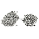 100x Double Caps Plate Round Rapid Rivets Set for Bracelet Bag Craft Accessory