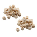 Set Of 52 Natural Alphabet Letters Cube Square Wooden Spacer