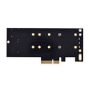 2 Port Ngff M.2 B & M Key To Pci-E 4X Adapter Card Pci-E Riser Sata To Pci-