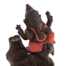 Elephant God Backflow Incense Burner Cones Holder Censer Red b