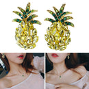Womens Girls Cute Shiny Pineapple Studs