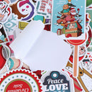 100Pcs Christmas theme lovely DIY scrapbook suitcase laptop guitar car stickerME