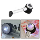 Hand Held 45x Magnify Glass Magnifier Loupe with Scale 3 Lights for Jewellery bn