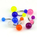 7x/Set Glow In The Dark Belly Button Navel Bar Rings Body Piercing Jewelry LJ