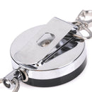 Resilience steel wire rope elastic keychain sporty retractable alarm keychain Gw