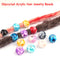 50x Acrylic Round Hair Beads Braids Diy Dreadlock Beads Hair Extension Jewelr Kw