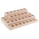 4 Tiers Wood Essential Oils Rack Holder Display Shelf Wooden Storage Case Box
