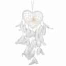Heart Dream Catcher Hand Made Dream Catcher White Feather Home Wedding Deco X2O7