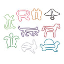 80pcs Music Symbols Animal Decors Metal Bookmarks File Documents Paper Clips